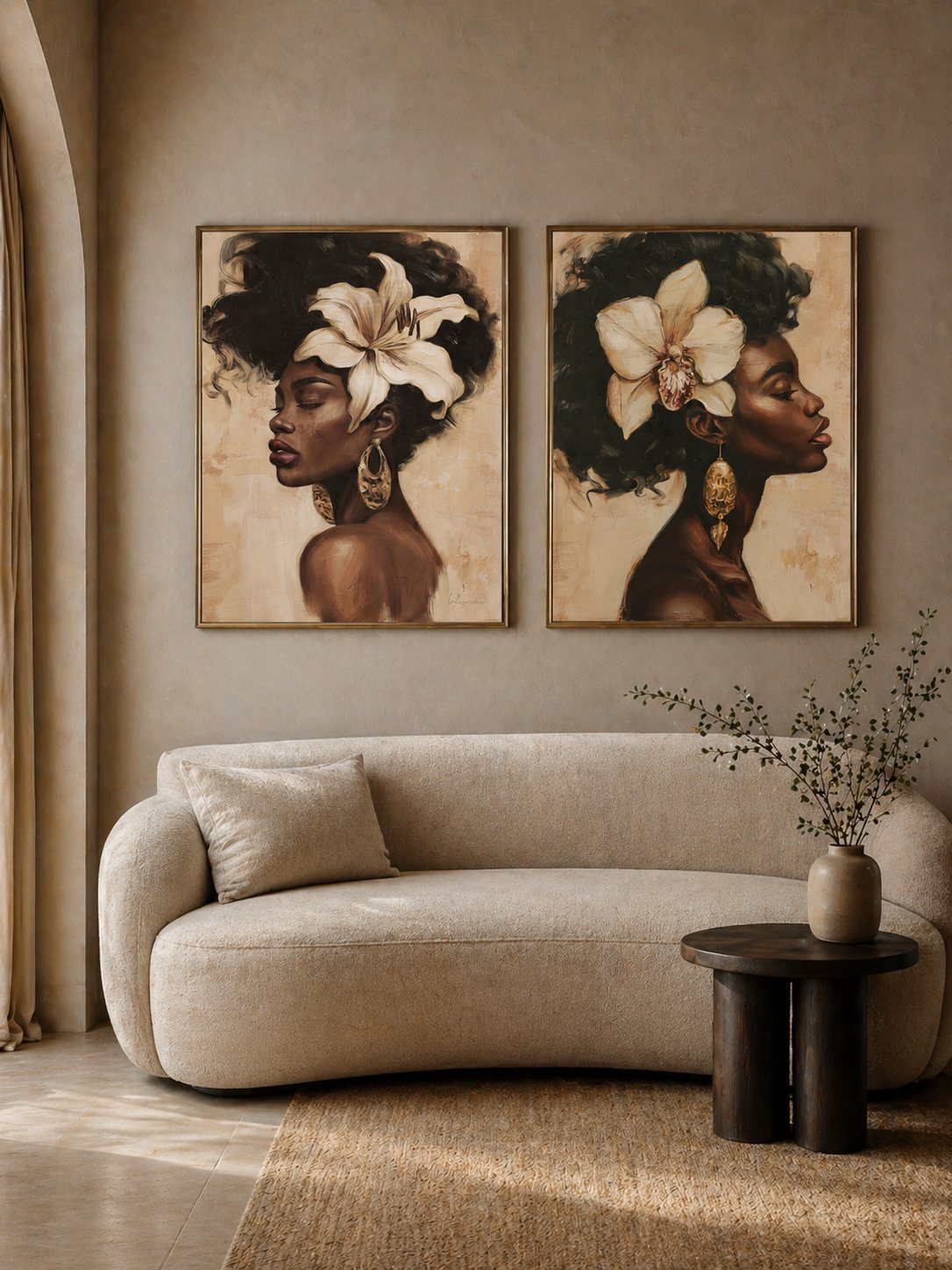 Urban pop and graffiti art in a dark industrial loft
